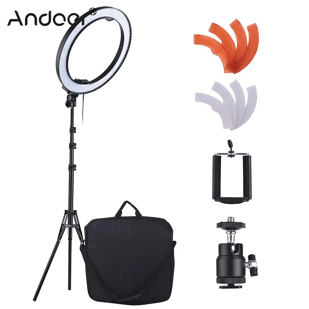 

Andoer 36W 18 Inch 5500K Ring LIght LED Video Light Photography Light kit for Photographic Lighting Photography Live Show