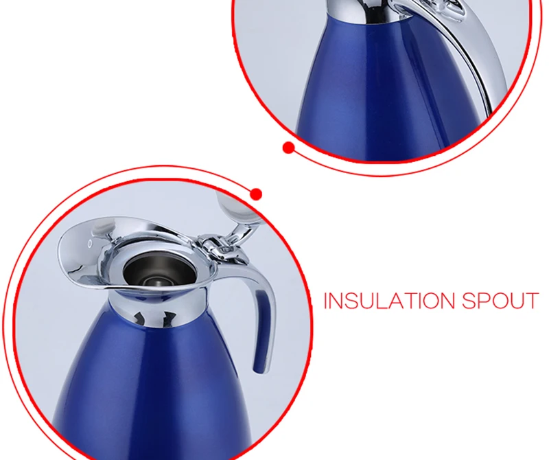 2 Liter Large Coffee Carafe Double Wall Stainless Steel Thermal Bottles Flask Tea Pot Jug With Lid Vacuum Insulated Thermos Coffee Carafe20