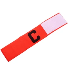 New Promotional Football Soccer Sports Flexible Adjustable Player Bands Fluorescent  Captain Armband