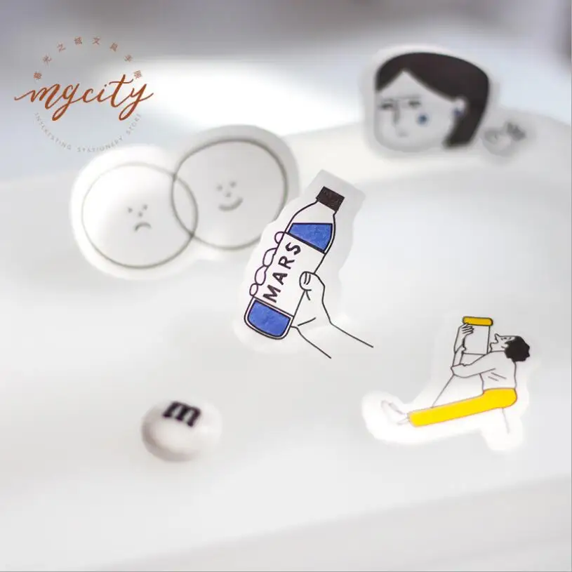 

30 Sheets Kawaii Decorative Stickers Adhesive Stickers DIY Decoration Diary Japanese Stationery Stickers Children Gift