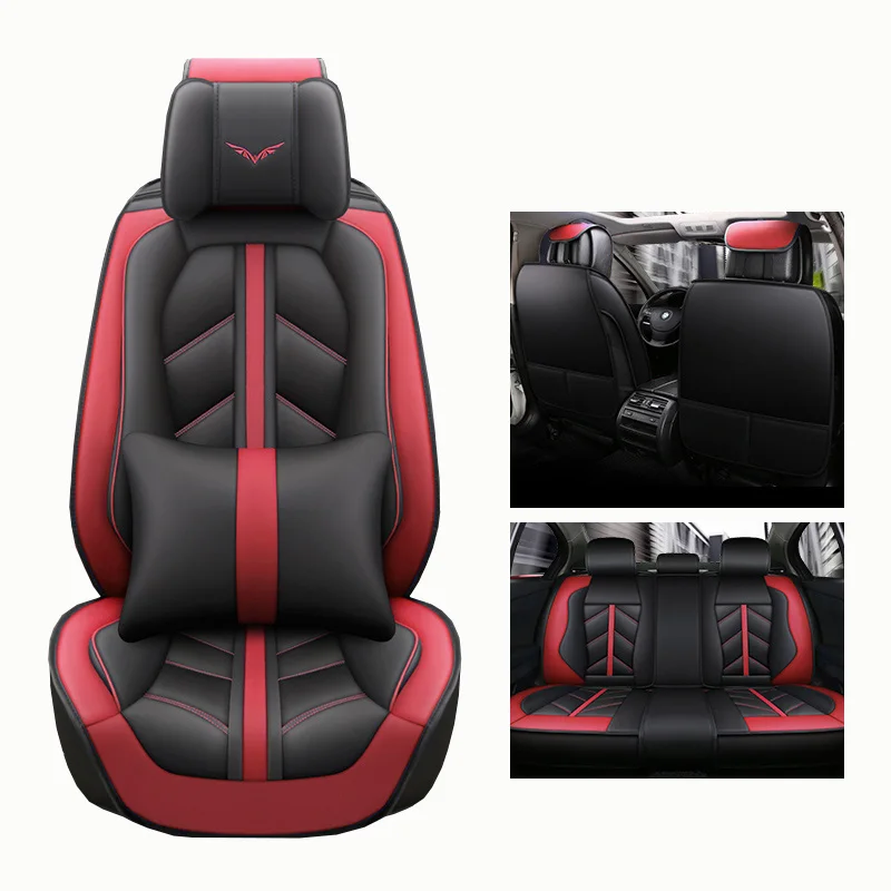  ( Front + Rear ) Special Leather car seat covers For toyota corolla crown fortuner land cruiser 100
