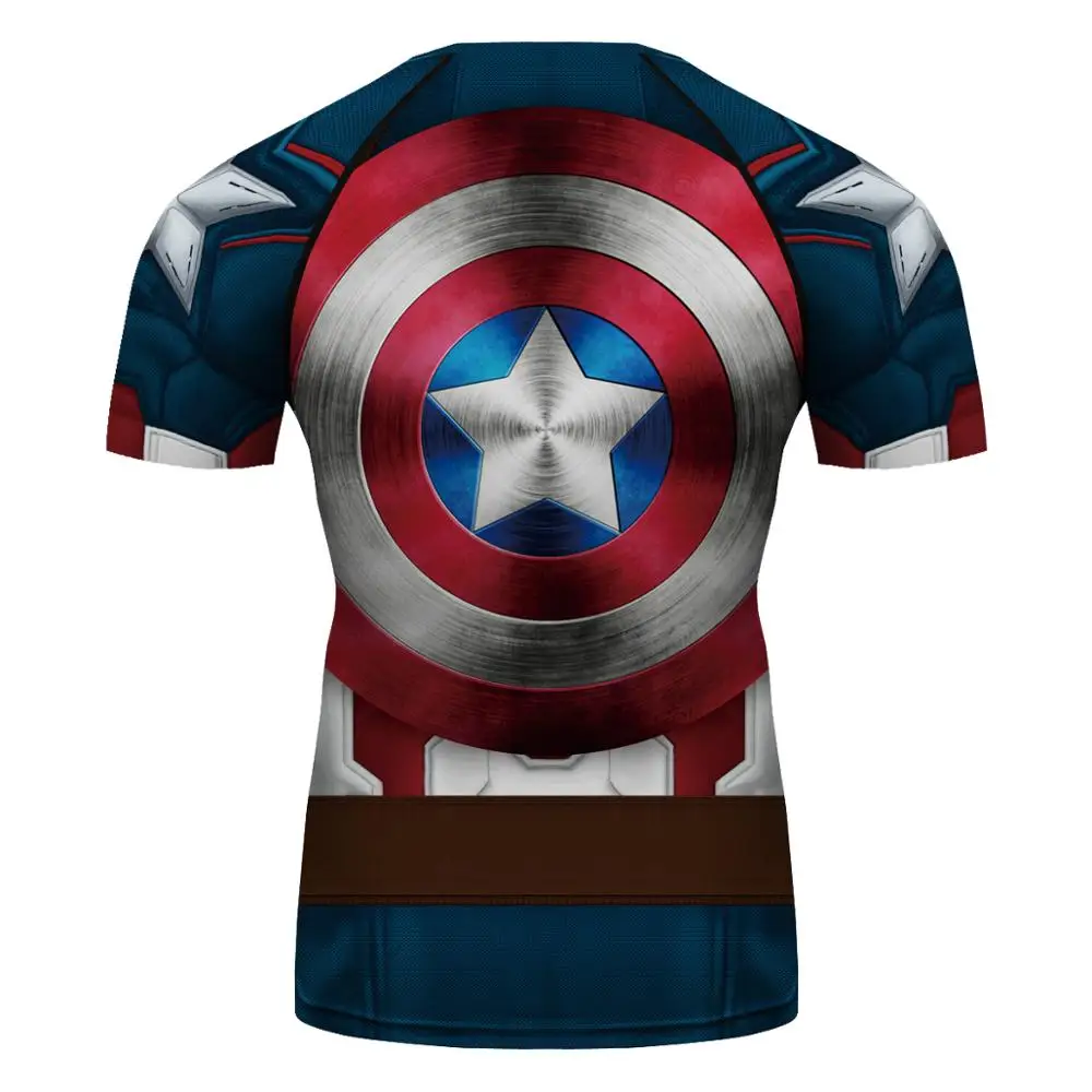 Футболка с принтом Rashguard на заказ мужские компрессионные трико супергероя для