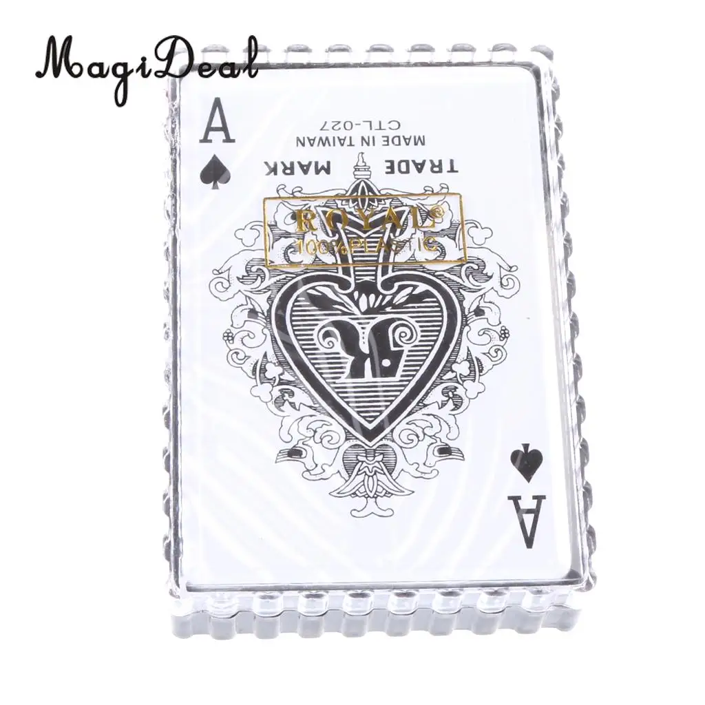 Koop MagiDeal Grappige 54 stks Volledige Dek PVC Waterdichte Poker Index Speelkaart Bordspel Speelgoed Gift