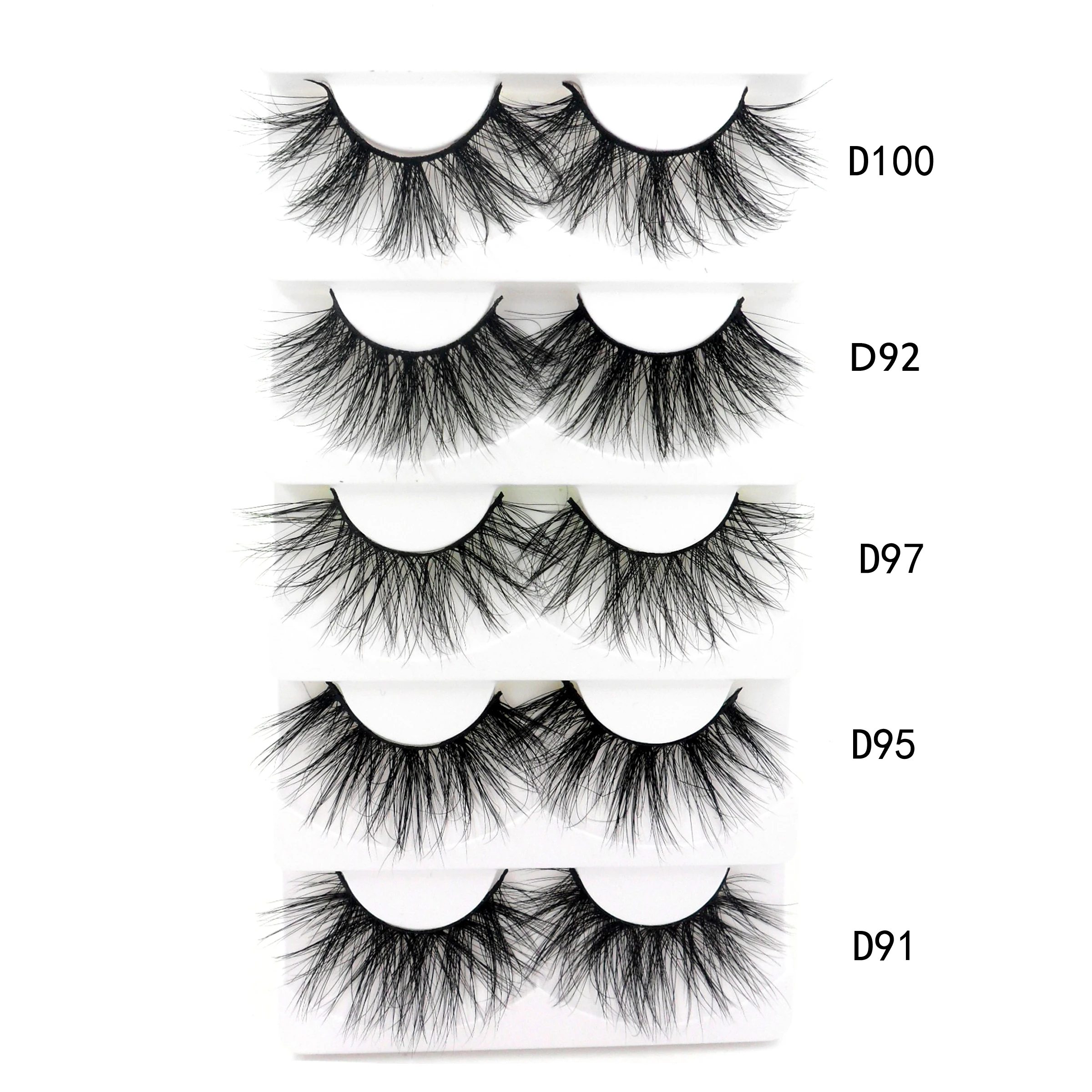 

Baiside lashes handmade natural real 3d mink lashes vendor private label false eyelashes 25MM long mink eyalsh