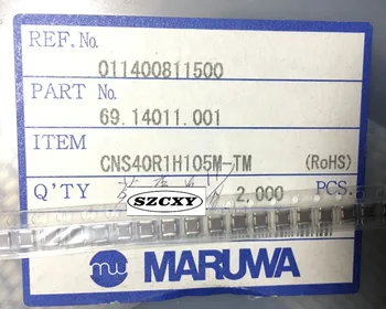 

100% New and original 20PCS CNS40R1H105M-TM 1210 1UF 50V 3.2X2.5MM Through - core filter capacitance