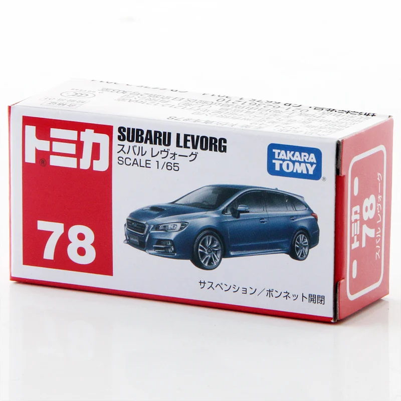 Takara Tomy Tomica 1/65 Subaru LEVORG металлическая литая под давлением модель автомобиля