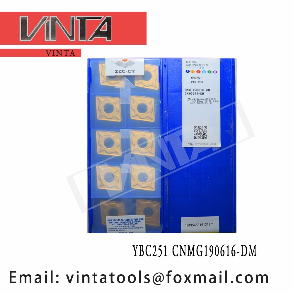 

high quality 10pcs/lots YBC251 YBC252 CNMG190616-DM cnc carbide turning inserts