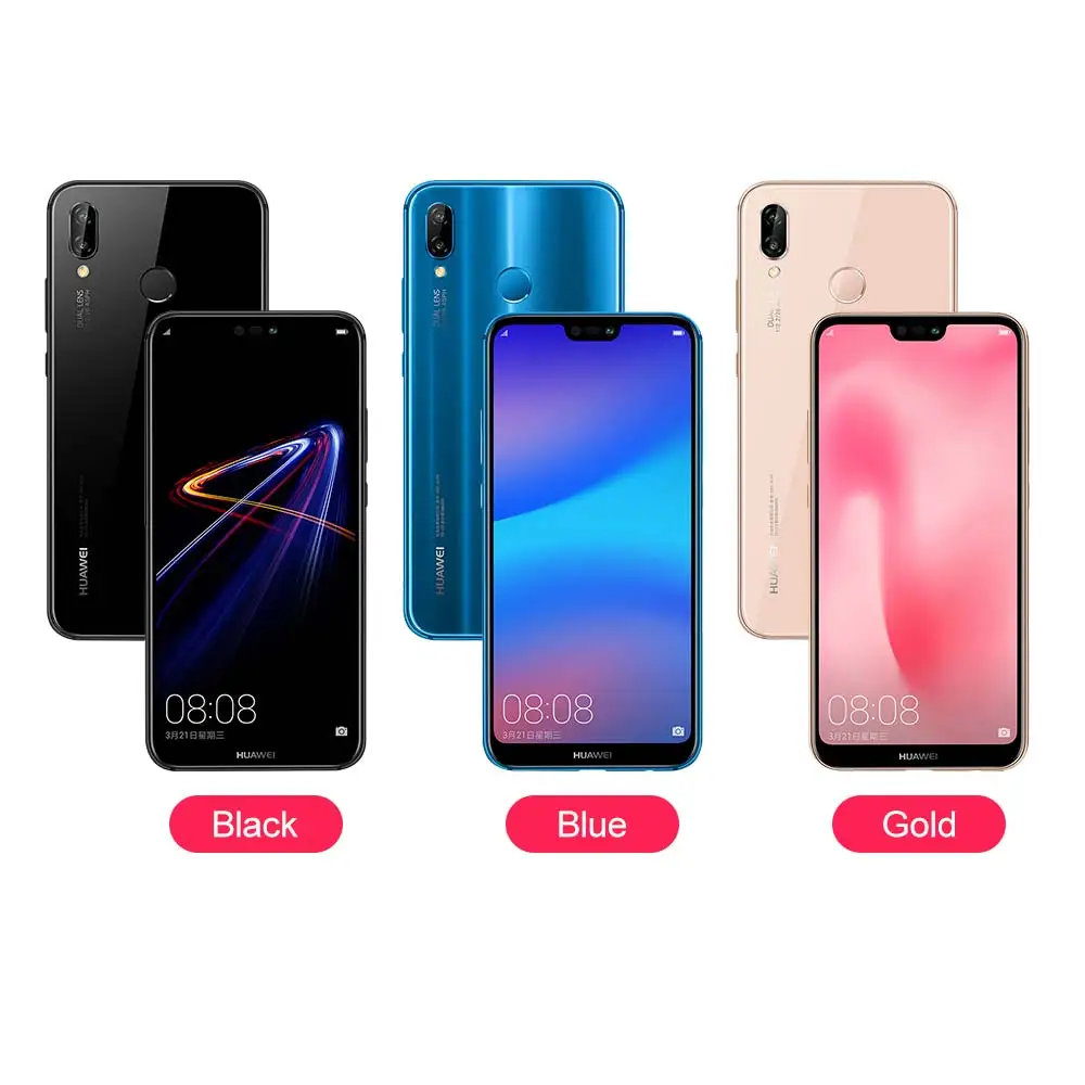 Global ROM huawei P20 Lite Nova 3e уход за кожей лица ID отпечатков пальцев полный вид экран 24MP