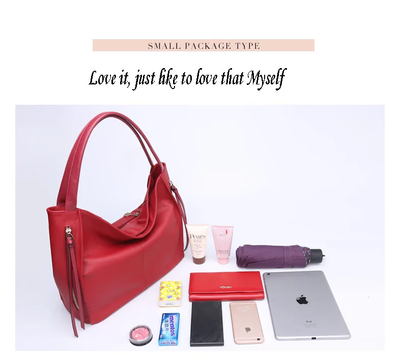 HONGU Trendy Women's Tote Tassel Handbags Girl 100% Genuine Leather Business Bags Ladies Crossbody Shoulder Messenger Bag Zipper                 H51540445_11