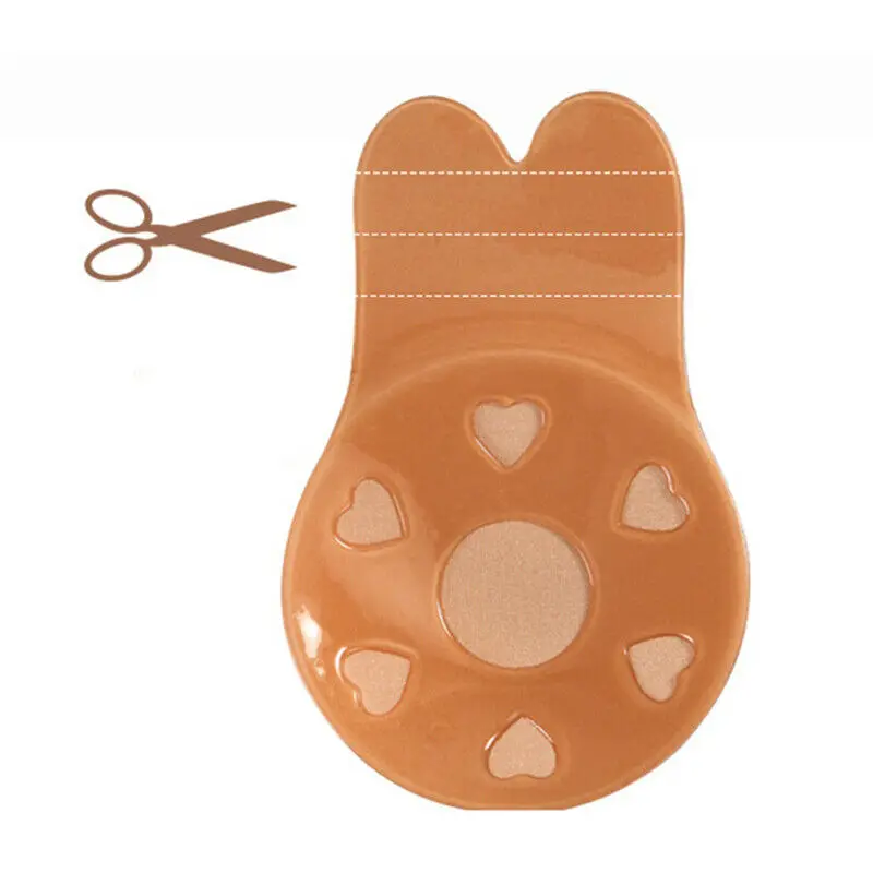 Strapless Adhesive Bra Self Adhesive Nipple Breast Pasties Cover Reusable Silicone Invisible Lingerie Pad Enhancers Push Up Bra