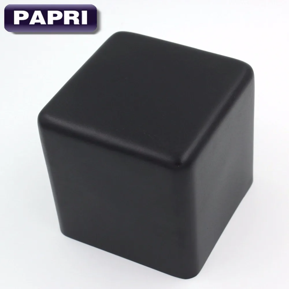 

PAPRI 123*123*120MM Transformer Cover Case Box DIY Protect Cover Tube Amplifier Enclosure Black Metal HIFI For Audio 1PCS
