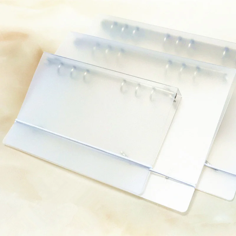 

A5/A6/B5 Transparent Loose Leaf Ring Binder Weekly Planner Diary Notebook Cover