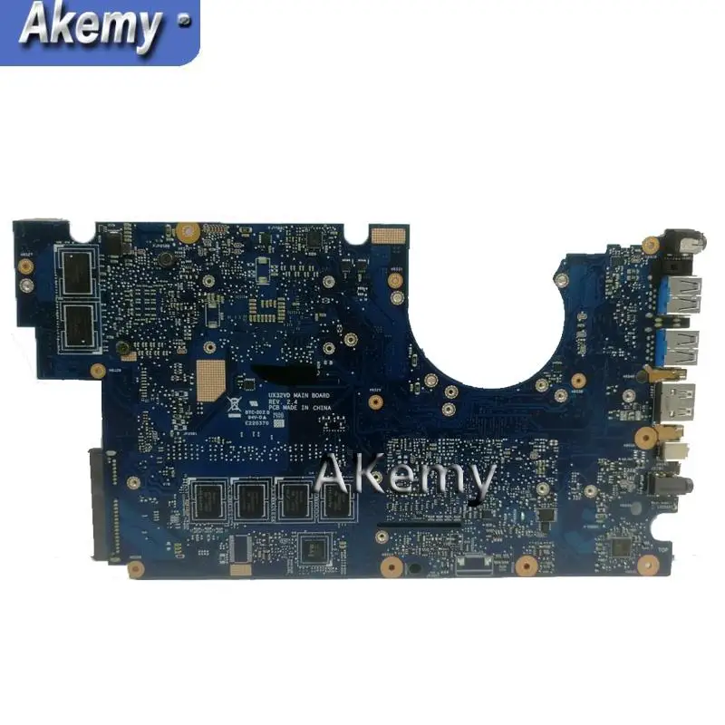 Akemy UX32VD материнская плата для ноутбука ASUS UX32VD UX32V UX32 Тесты оригинальная материнская плата 2G Оперативная память I7-3517U GT620M