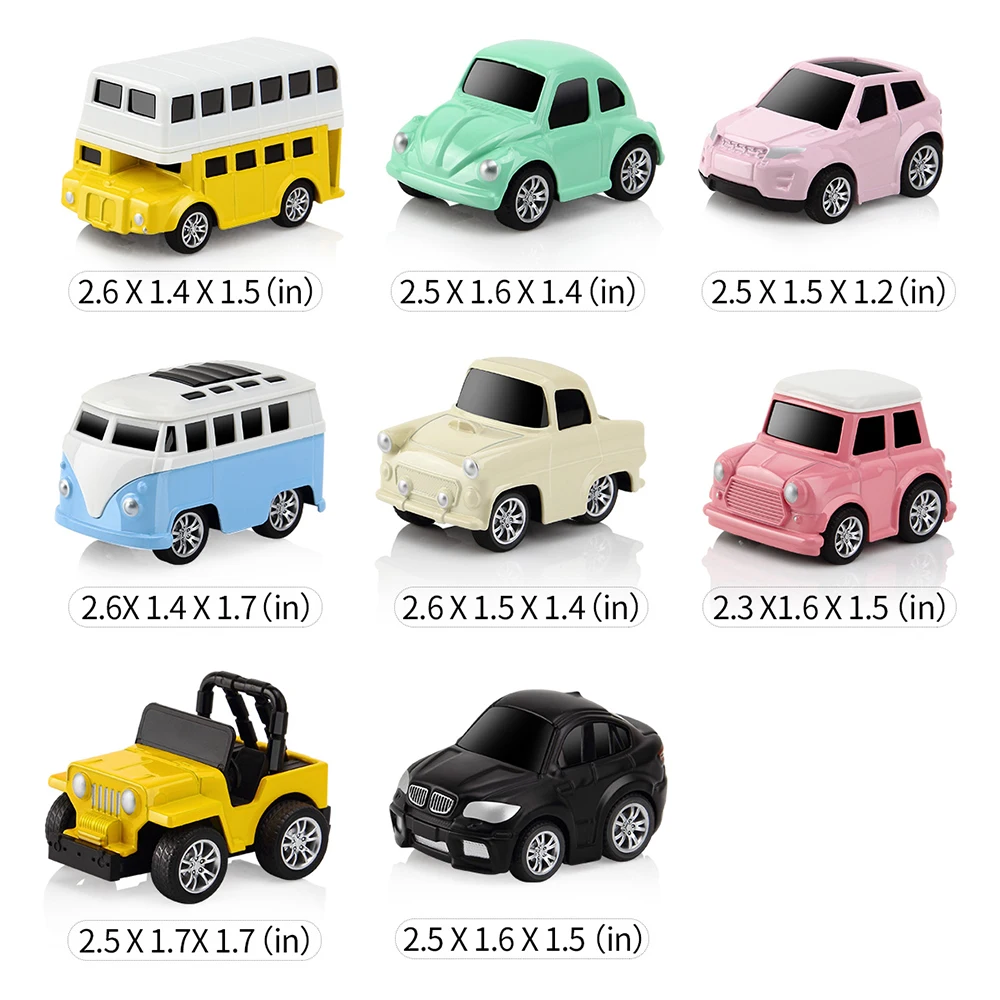 Alloy Car Toy 8pcs/set Pull Back Diecasts Toy Vehicles Small Model Mini Car Toys for Boys Brinquedos Birthday Gift
