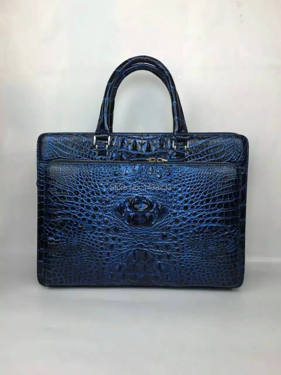 100 genuine crocodile leather skin briefcase men laptop bag luxury aligator leather skin men business bag