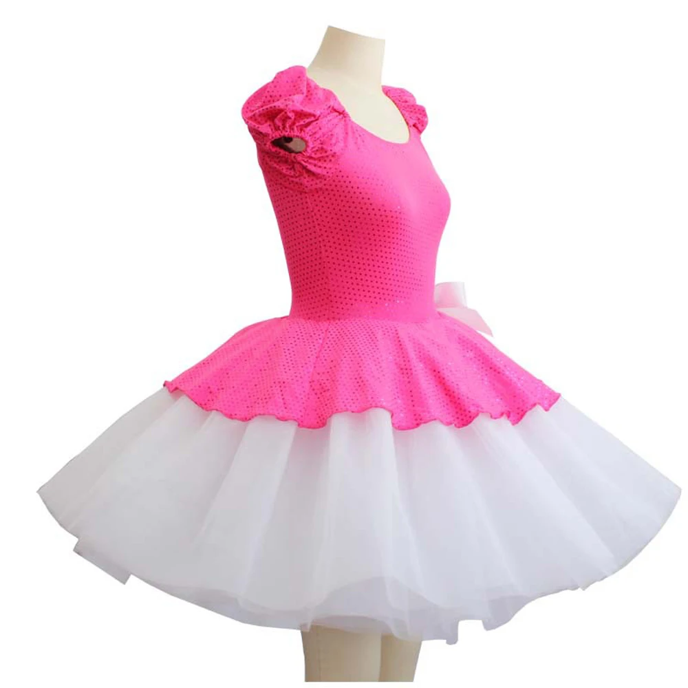 Детское балетное платье Puff классическая одежда и костюмы для выступления | платье для танцев для девочек балетное платье для детей
