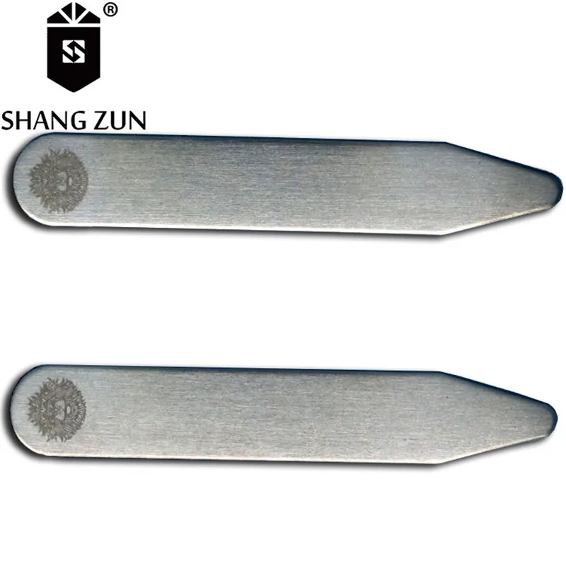 SHANG ZUN 4 Pcs Superficialwiredrawing Stainless Steel Collar Bones Mixed in 2 Sizes without logo or picture SHANG ZUN 4 Pcs Superficialwiredrawing Stainless Steel Collar Bones Mixed in 2 Sizes without logo or picture