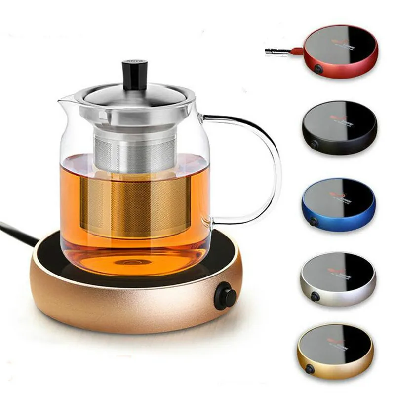 

Portable Electric Heater Desktop Heating Coasters Water Coffee Milk Tea Warmer Heater Cup Mug Warming Trays For Office Home