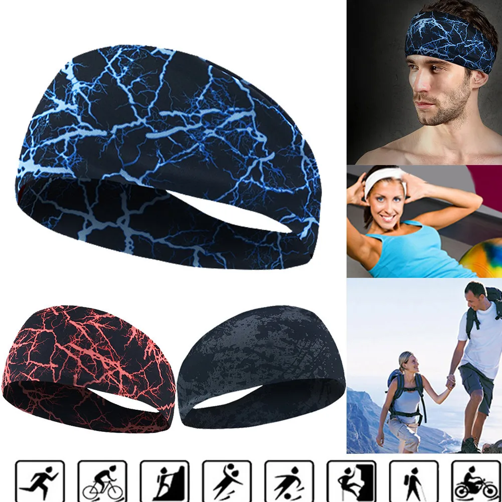 Спортивная повязка на голову, повязка на голову для йоги, повязки на голову для бега, велоспорта, фитнеса, головы, анти-пота, спортивные повязки на голову для мужчин и женщин