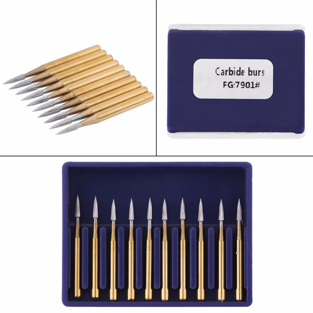 Dental Tungsten carbide burs trimming & finishing drills bur FG 7901 FG 7902 FG 7903