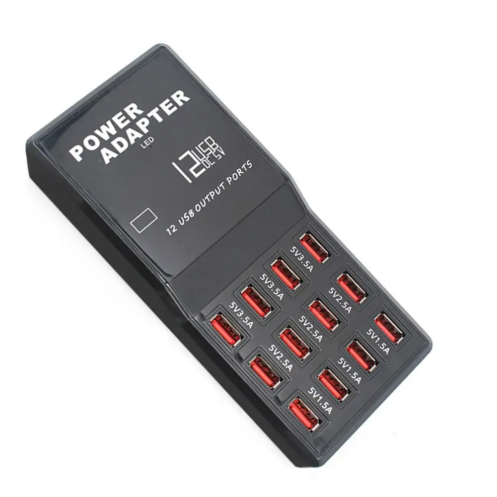 حار 60 W 12 ميناء سريع شحن هاتف لوحي ماوس USB للكمبيوتر وحدة شاحن محول حار 60 W 12 ميناء سريع شحن هاتف لوحي ماوس USB للكمبيوتر وحدة شاحن محول