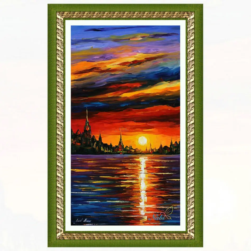 

Square diamond mosaic painting diamond embroidery cross stitch Setting sun - 5d diy full crystals icons sale 251EE