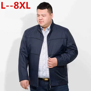 

Plus 10XL 8XL 6XL 5XL 2018 Spring Jacket men autumn mens jackets coat male stand collar flight air force jacket Blue Black Green