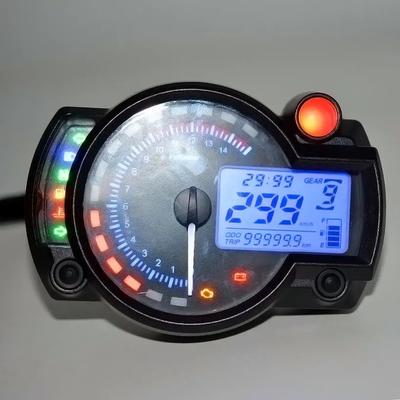 Подсветка lcd цифровой спидометр для мотоцикла одометр мотор велосипедный