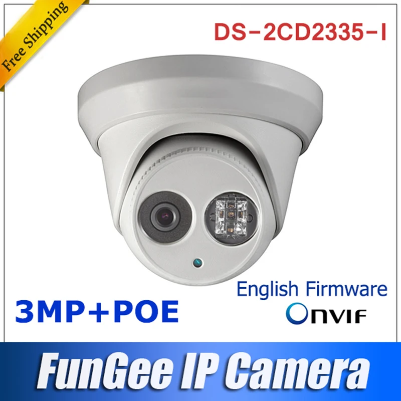 

New Original DS-2CD2335-I replace DS-2CD2332-I 3MP 1080P Outdoor Waterproof Security Mini Dome IP Camera  Day&Night vision
