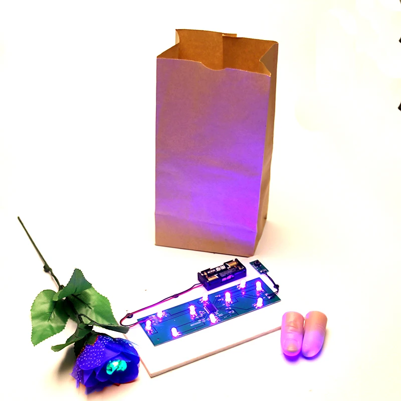 Сумка O Lites (красный и синий) волшебные трюки игрушки включая Светящиеся Пальцы