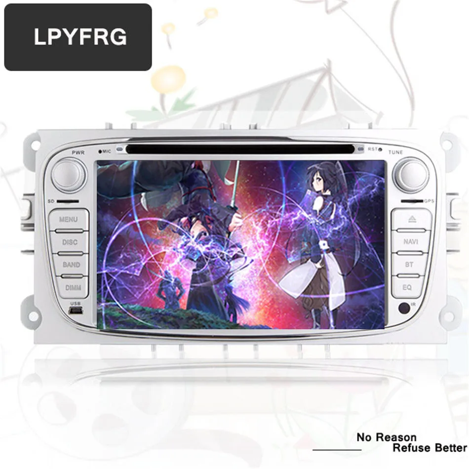 Flash Deal 2 din Android 9.0 Octa 8 Core Car DVD Player GPS Navi for Ford Focus Galaxy with Audio Radio Stereo Head Unit 1024*600 4G RAM 2