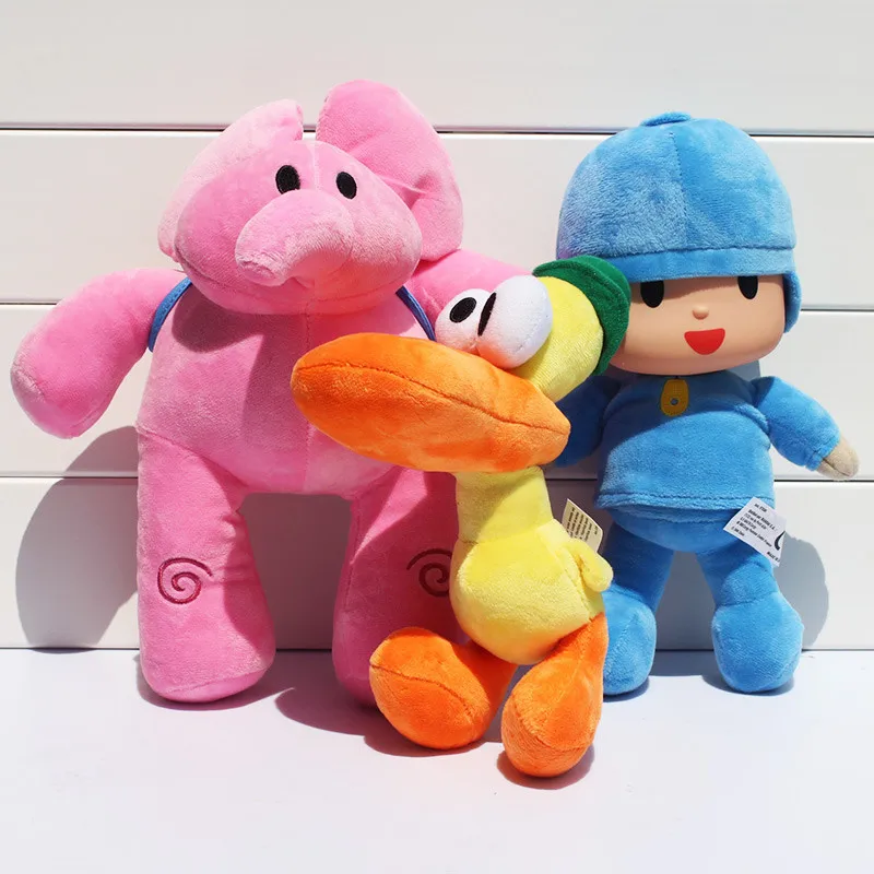 1 шт. 20-30 см Pocoyo Elly Слоники плюшевые Pato утка мягкие игрушки животные куклы