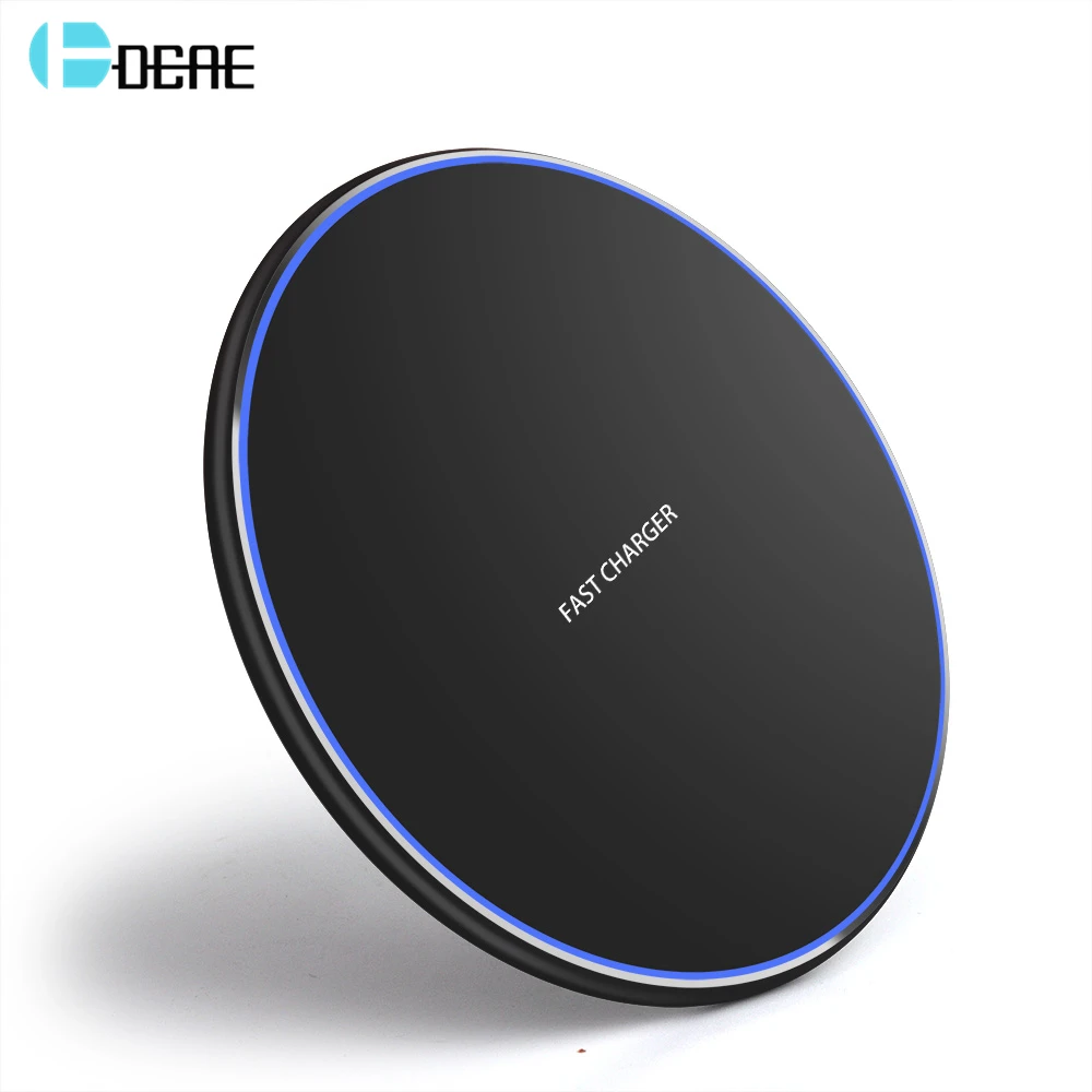 DCAE Qi Wireless Charger For iPhone X/XS Max XR 8 Plus USB Charger Pad 10W Fast Charging For Samsung S8 S9 Portable Quick Charge