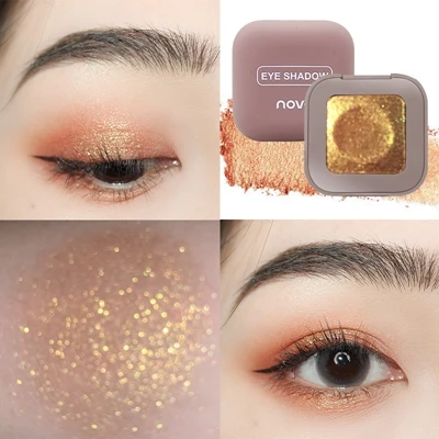 08 novo Shimmer Свободные Тени для век Пудра Макияж Пигмент Водонепроницаемый Блеск Тени для век 3D телесный металлик глаза Пудра Косметика - Цвет: 08