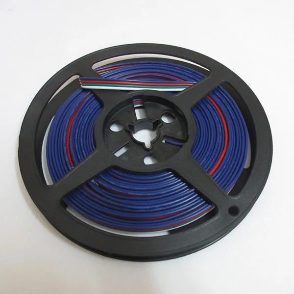 10M-4-Pin-Extension-RGB-White-Wire-Connector-Cable-For-3528-5050-RGB-LED-Strip