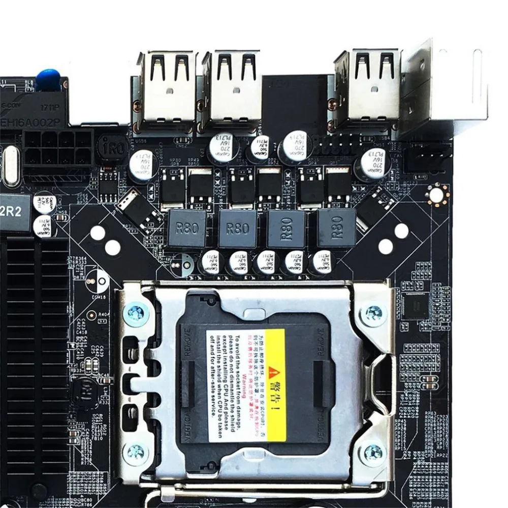 

X58 Desktop Motherboard Computer Mainboard LGA 1366 DDR3 16GB Support ECC RAM For Quad-Core Six-Core Needle 8PIN