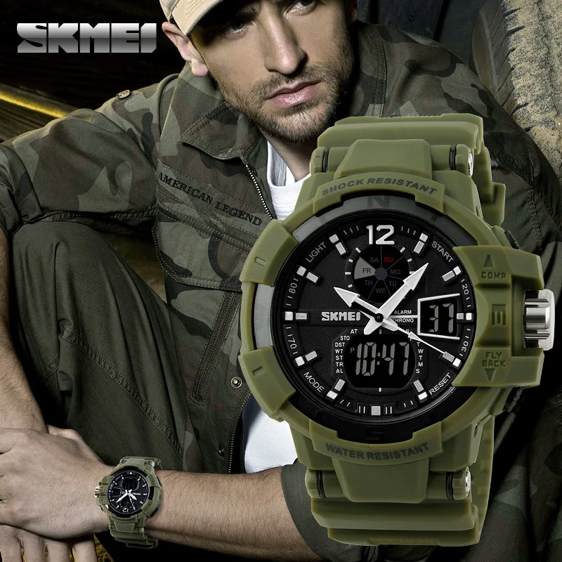 Fashion Outdoor Men Boy Sports Watches SKMEI Brand LED Digital Quartz Multifunction Waterproof Military Watch Dress Wristwatches Fashion Outdoor Men Boy Sports Watches SKMEI Brand LED Digital Quartz Multifunction Waterproof Military Watch Dress Wristwatches