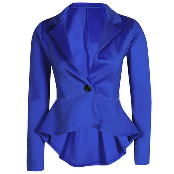 Mr.nut one button slim slim coat short short long irregular small suit fashion office tide ladies blazer