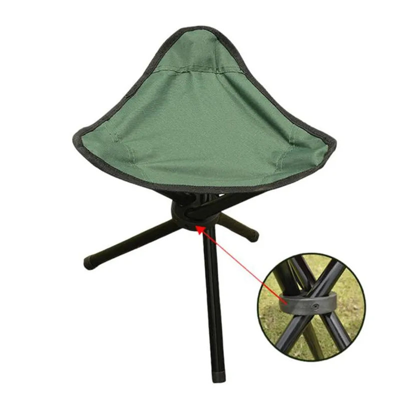 Outdoor Portable Three-Legged Folding Stool Fishing Chairs Camping Folding Stool Portable 3 Legs Chair Tripod Seat Outdoor #2O29 (15)