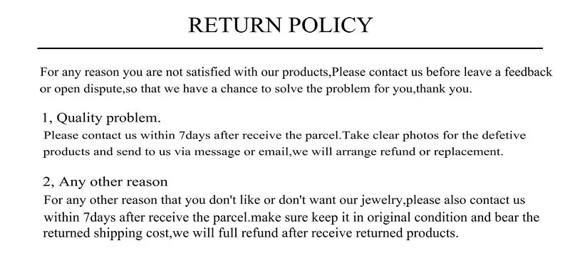 return policy