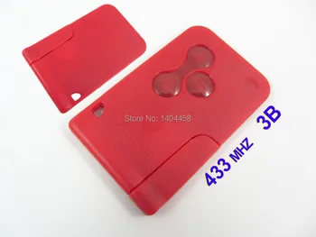 

Auto key,red color Megane smart key 3 button 433MHZ and red smart key blade,free shipping