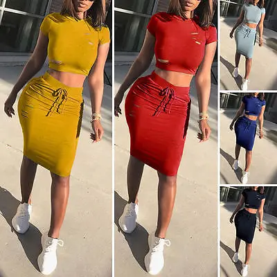 

ZOGAA Two Piece Set Summer Dresses Women Sexy Patchwork Cocktail Party Bodycon Bandage Dress 2 piece sets womens outfits set