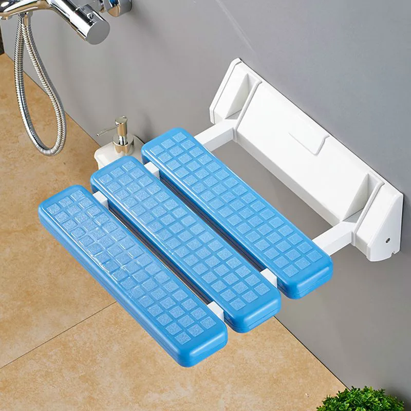 cheap Bathroom folding stool shower seat shower toilet slip bath wall hanging folding chair change shoes sitting stool WF611923