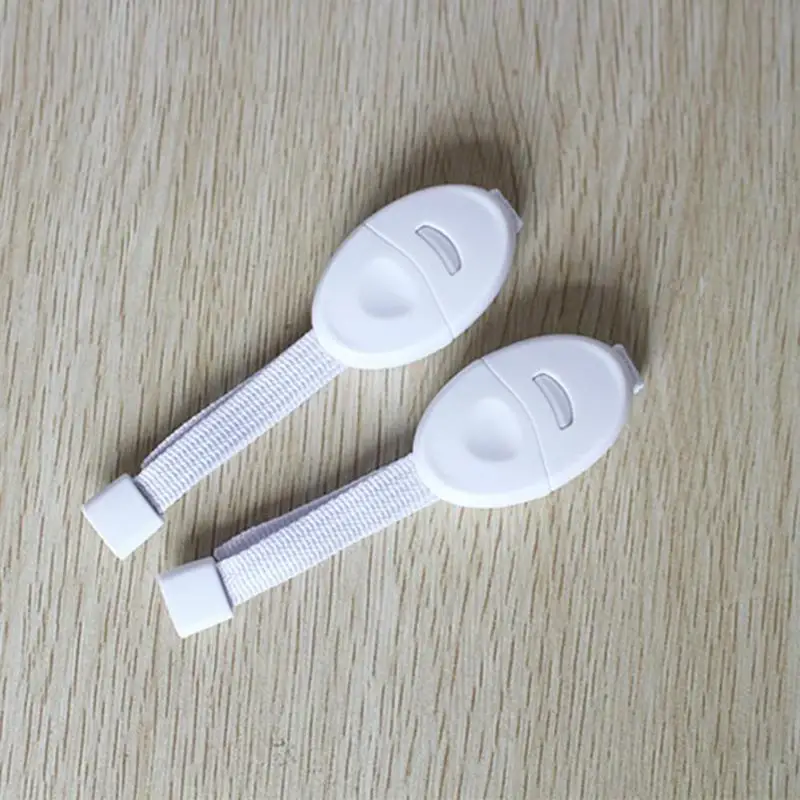 2pcs Baby Drawer Cupboard Safety Locks Straps Plastic Kids
