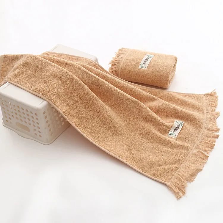 2pcs/lot 100 Cotton Terry Towels with Tassels Face Towels Bathroom toalha Elegant Hand Towels