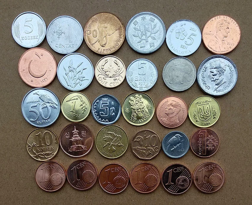 

From World 30 Countries or regions ,15-21mm ,100% Real Genuine Comemorative Coin,Original Collection