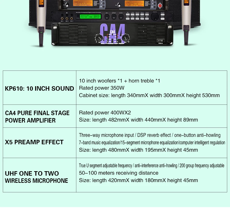 Аудио Звуковая система караоке система для караоке ktv матч Вечерние
