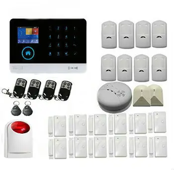 

Yobang Security WiFi GPRS Alarm GSM Autodial Security Alarm System Personalise Alarm System APP Control PIR Detector Door Sensor