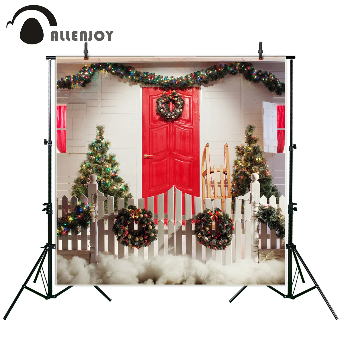Allenjoy Фотофон для фотосъемки с изображением Красной счастливой вечеринки