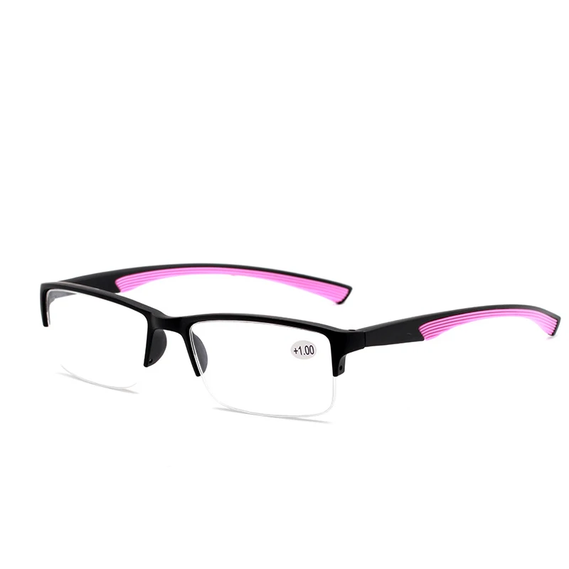 Imwete Рединг очки женские ультра-легкие линзы высокой четкости Пресбиопия очки мужские Анти-усталость компьютерные очки с+ 1,0 4,0 - Цвет оправы: Розовый